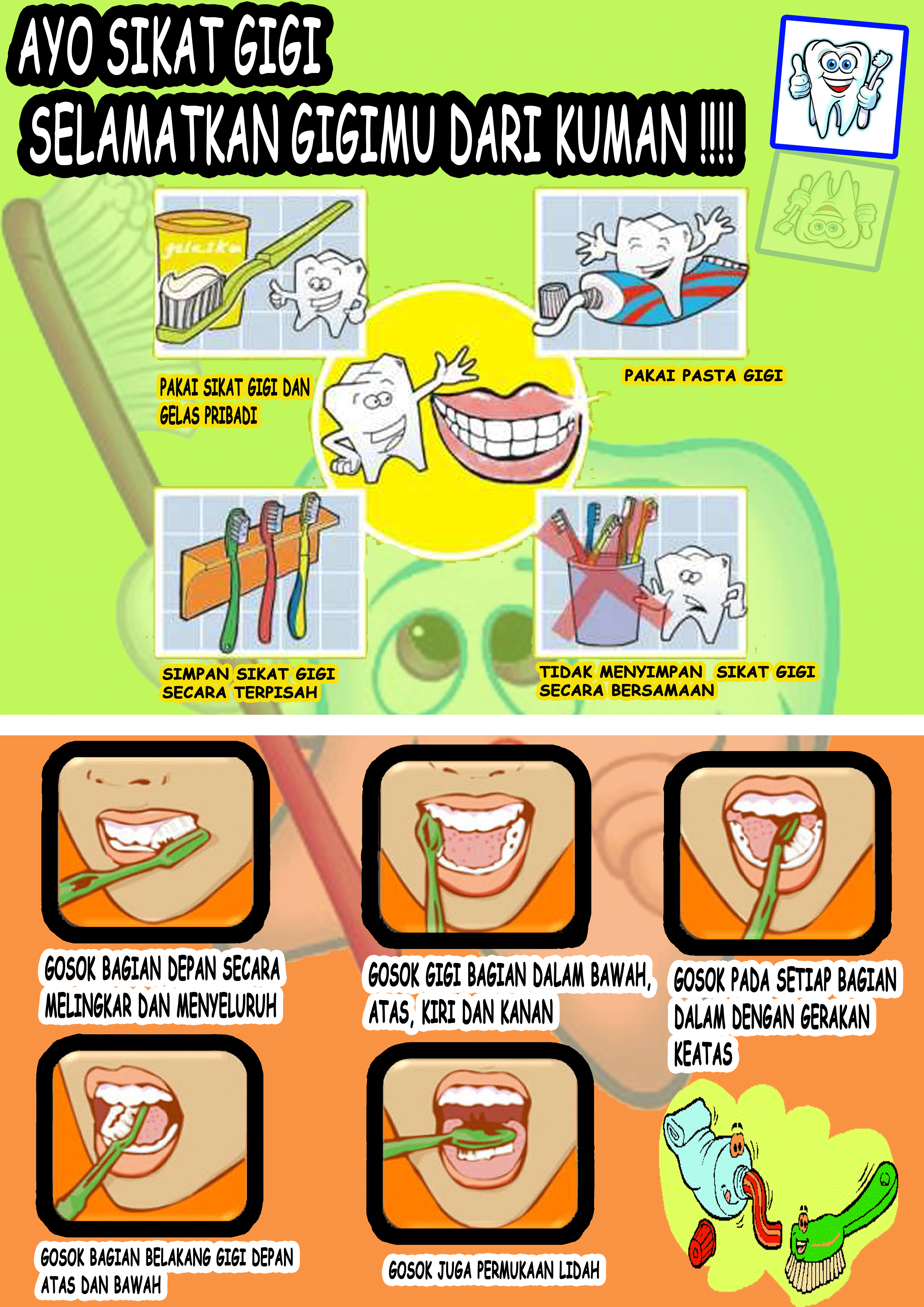 Materi sikat gigi – Cakrawala jas putih